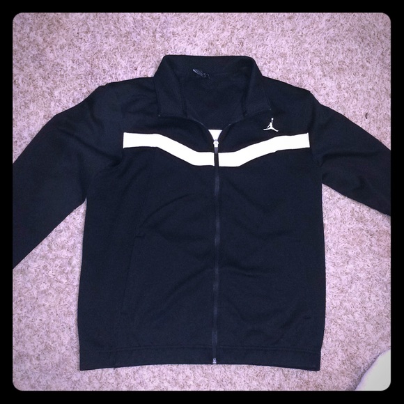 jordan jacket black and white